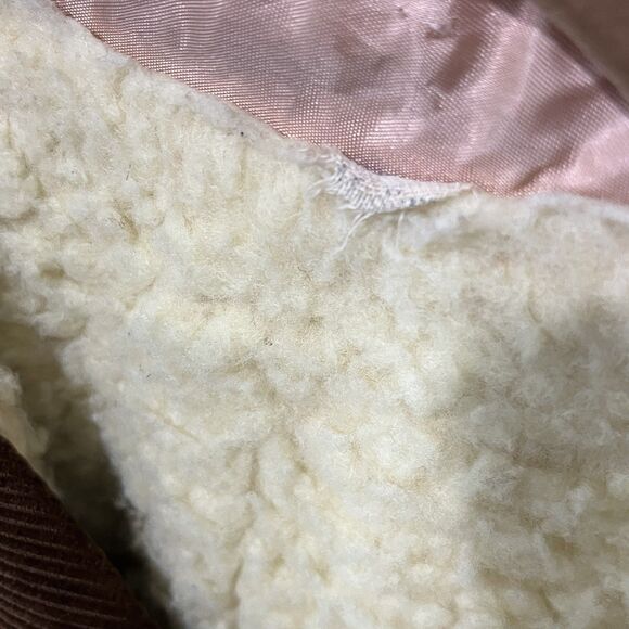 Vintage Corduroy Jacket Mens Large Brown Sherpa Lined Shacket Scovill 70s 80s - Picture 3 of 11